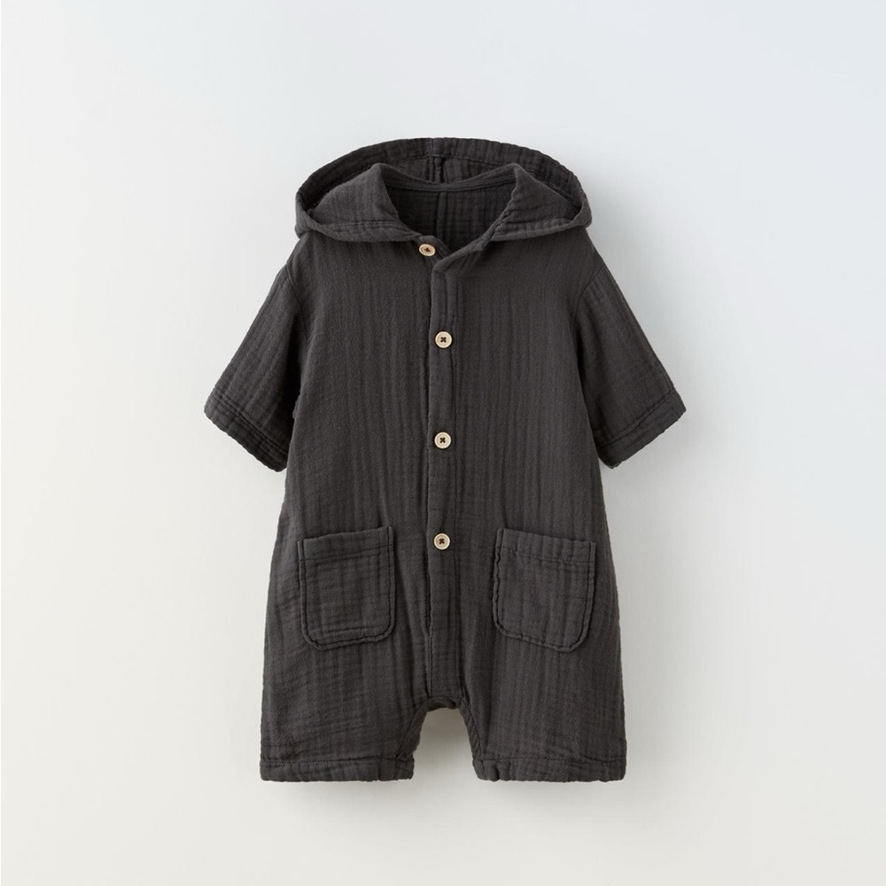 Zara hooded jumpsuit new with tags 18-24m 2y 2-3y